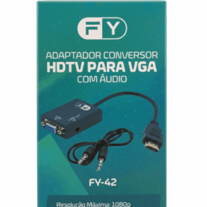 Adaptador Conversor HDMI para VGA com Áudio