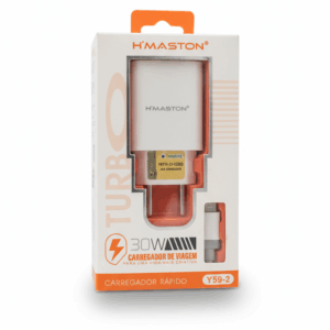 Carregador Turbo H'Maston Y59-2 de 30W iphone
