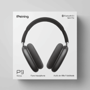 Fone Headphone P9 – Bluetooth 5.1 Sem Fio, Leve e Confortável