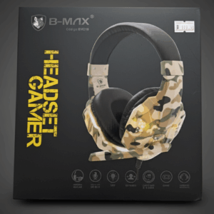 Headset Gamer B‑MAX BM218 – Som Poderoso + LED Gamer
